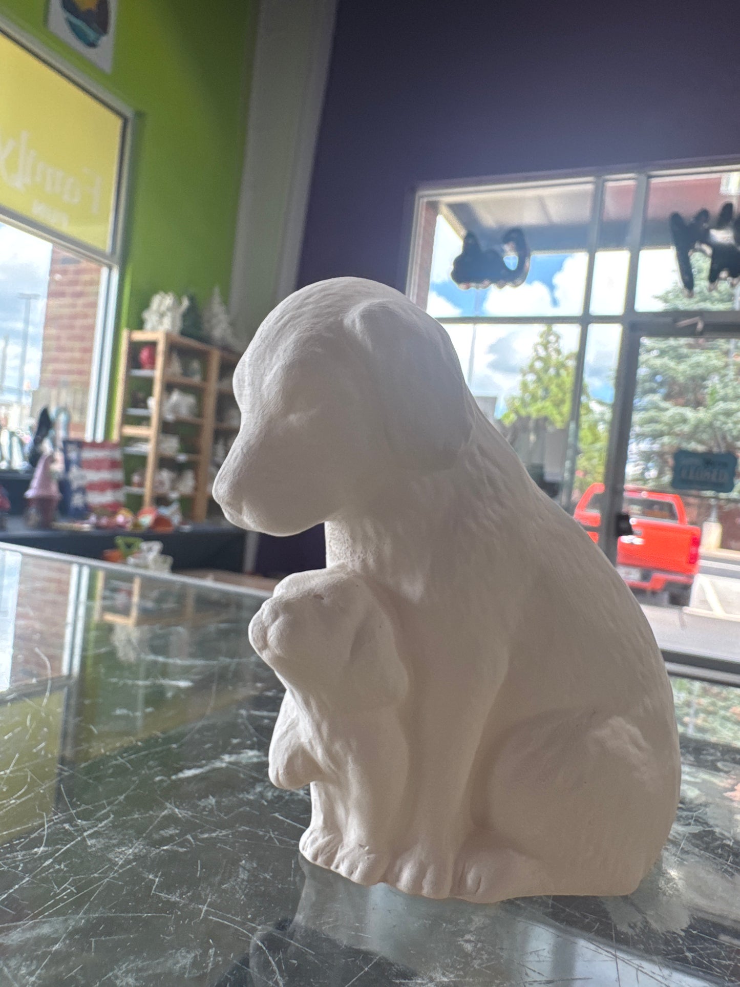Dog with puppy