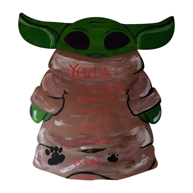 Alien Design By Lines Cutout Style 18" Yoda