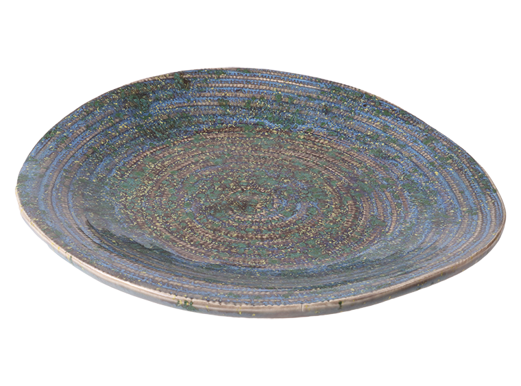 Stoneware Weave Textured Plate