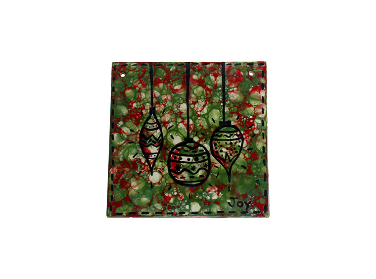 8" Square Plaque w hanging holes