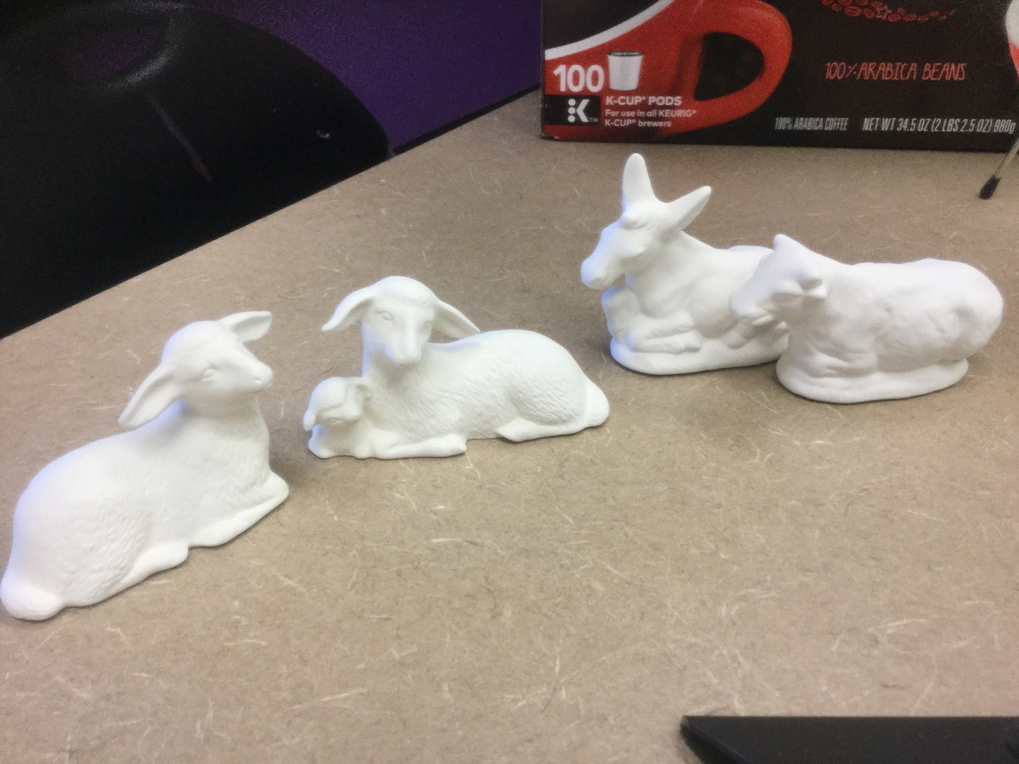 Assorted nativity scene animals small