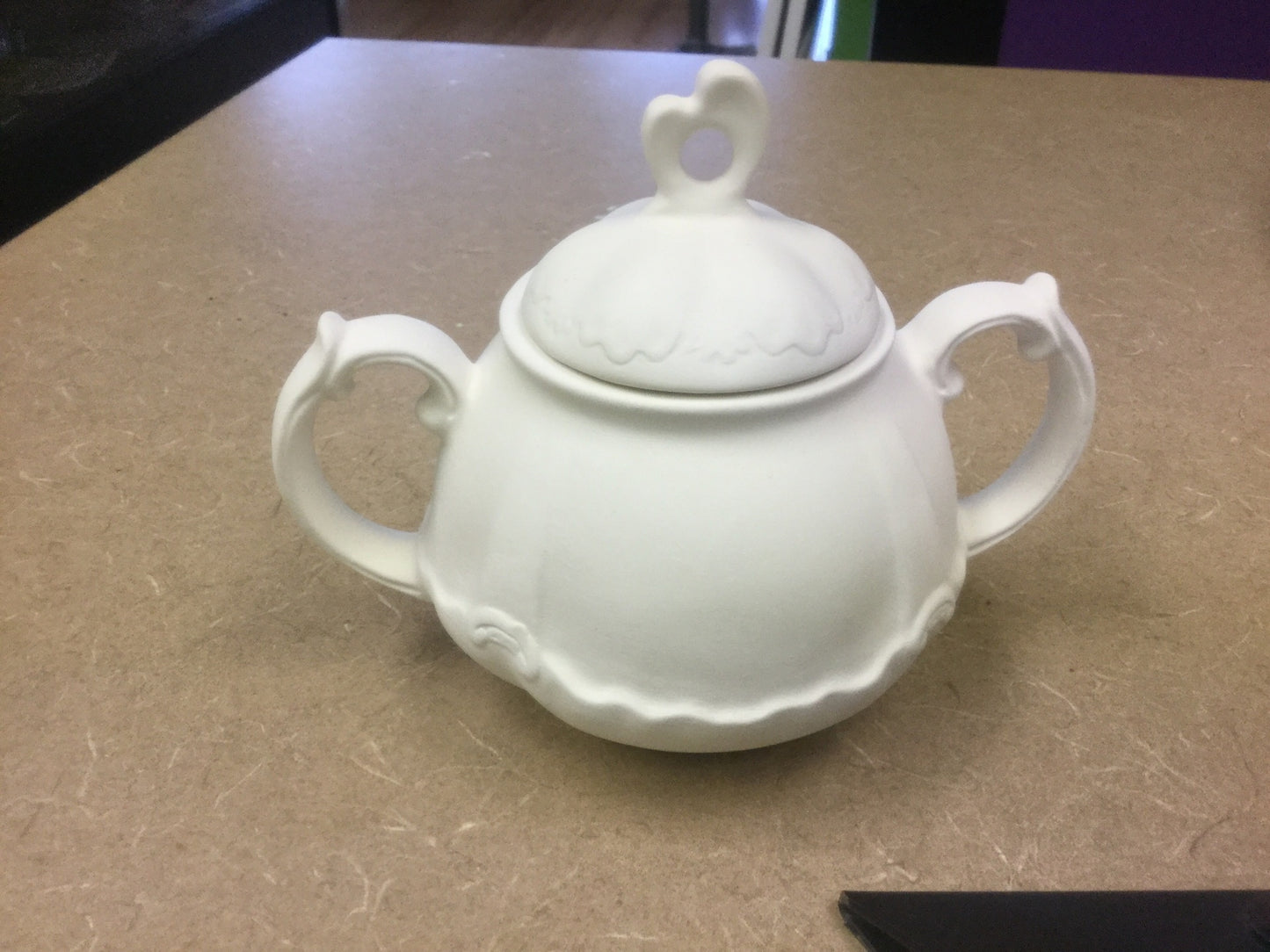 Decorative filigree sugar dish