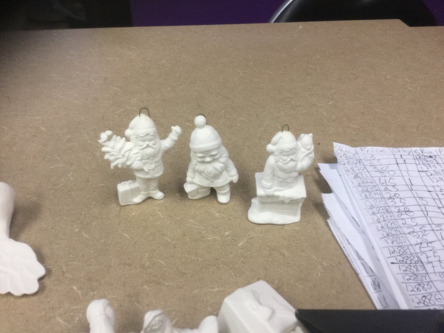 Assorted Small Santa ornament