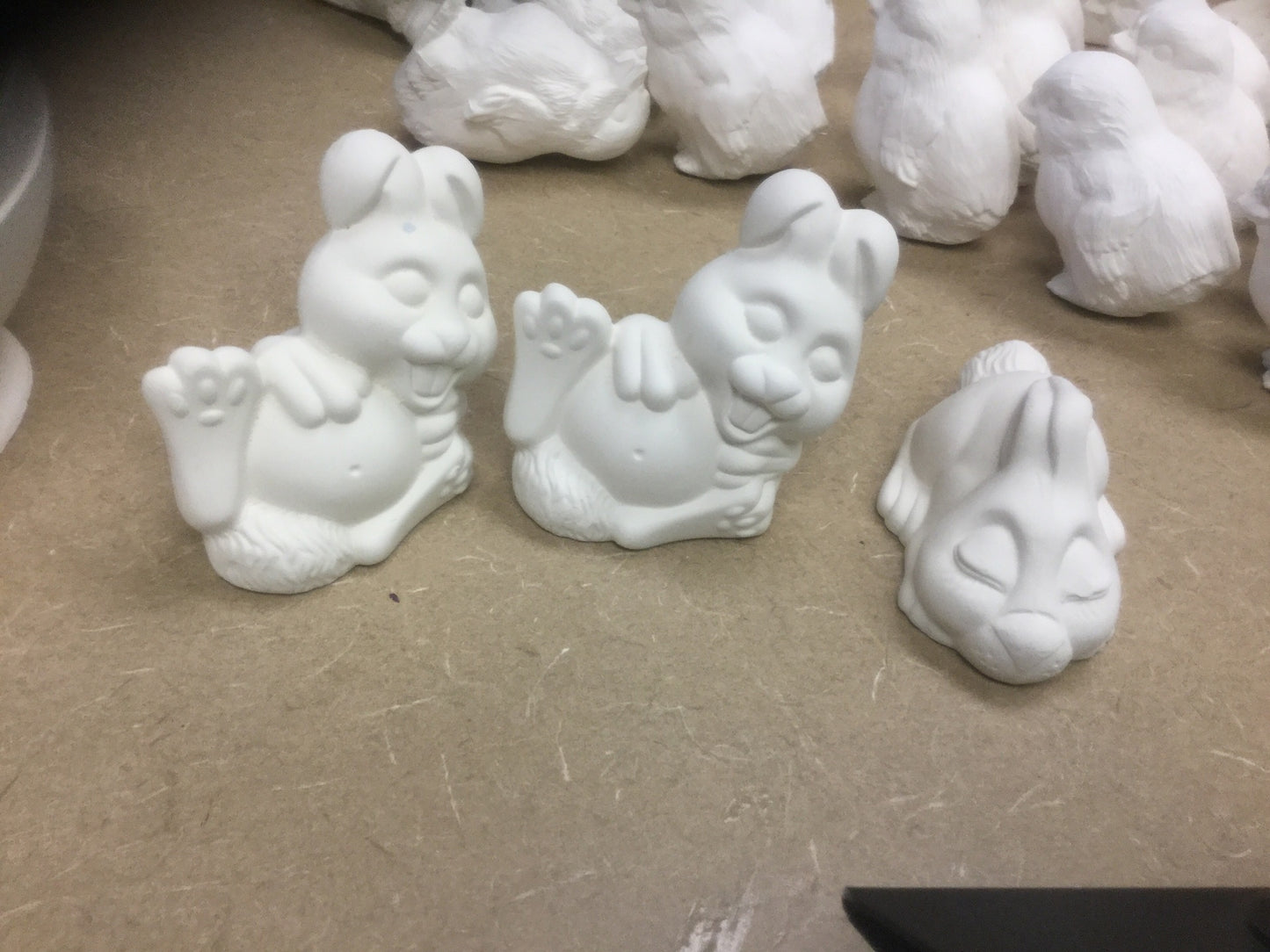 Assorted lazy rabbits