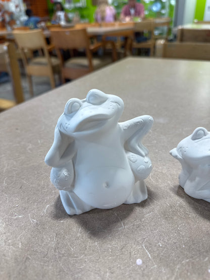 Assorted Small Poured Frogs