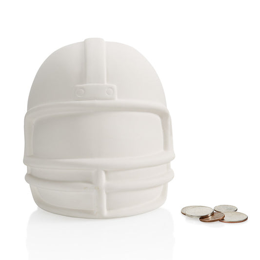 FOOTBALL HELMET BANK W/STOPPER