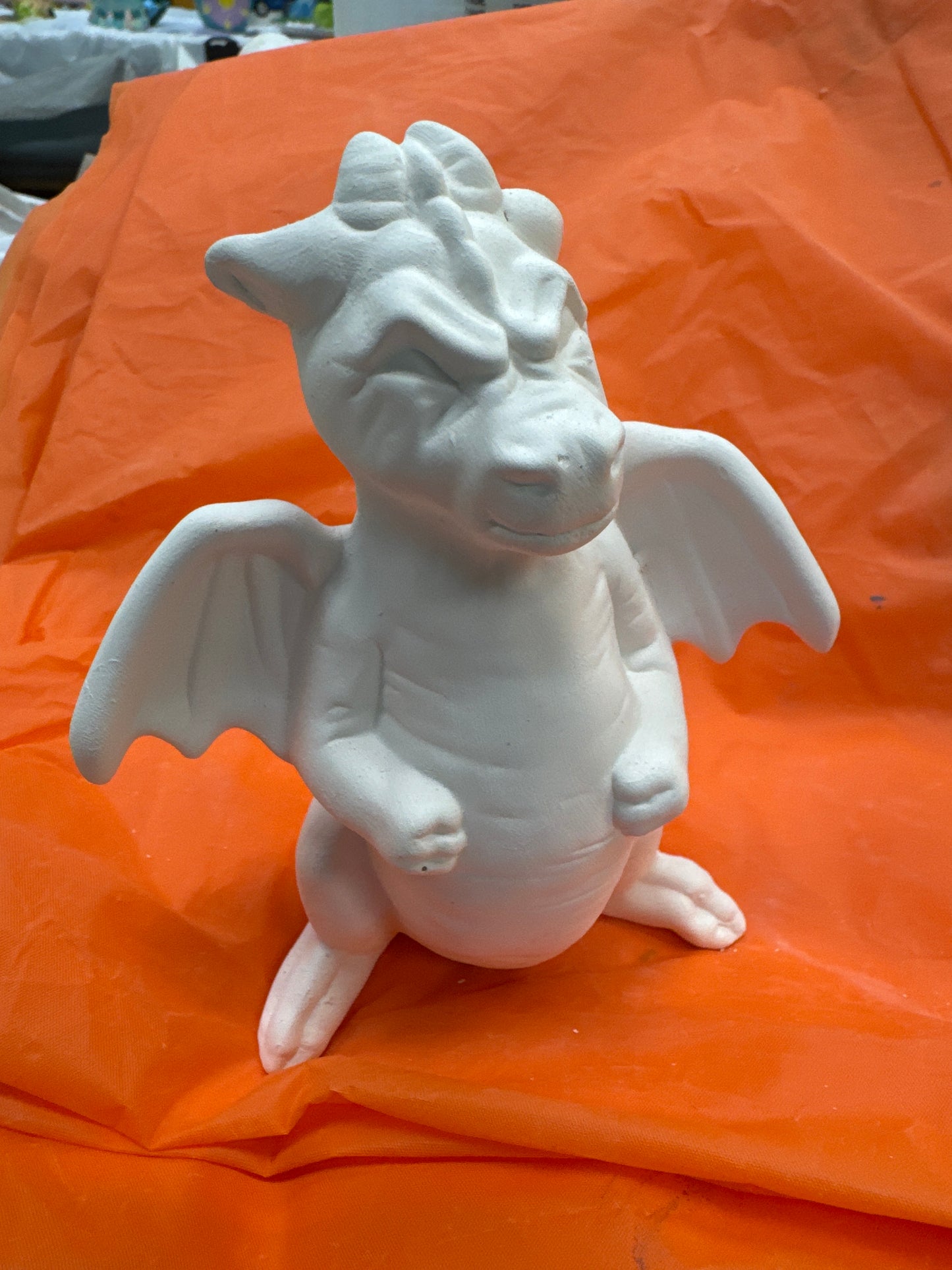 Angry winged dragon