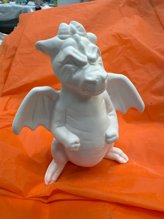 Angry winged dragon