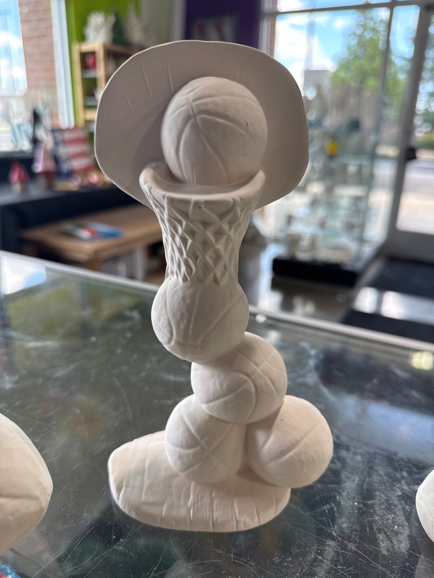 Assorted Sports stacked towers