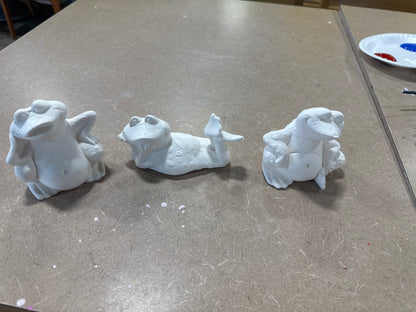 Assorted Small Poured Frogs