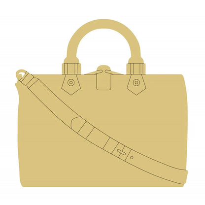 Square Wood Purse