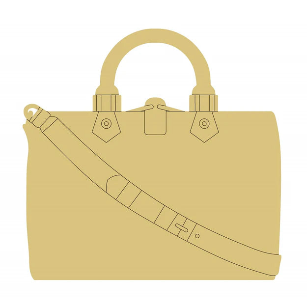 Square Wood Purse
