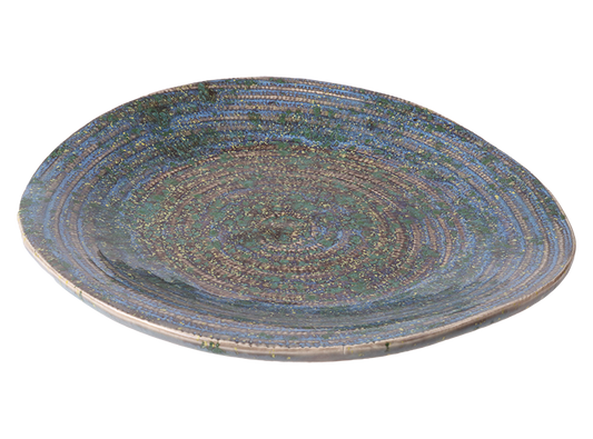 Stoneware Weave Textured Plate