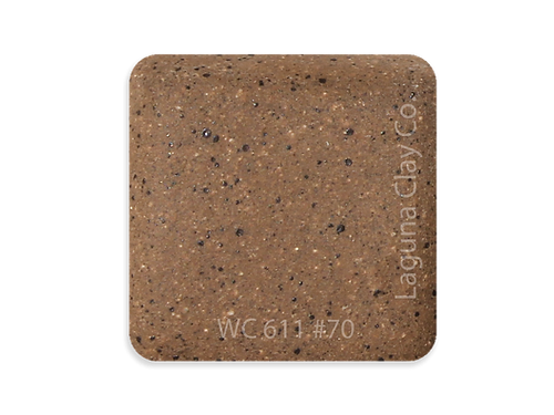 1lb High Fire WC6ll Dark Stoneware Clay - Dark sand color with fine specks