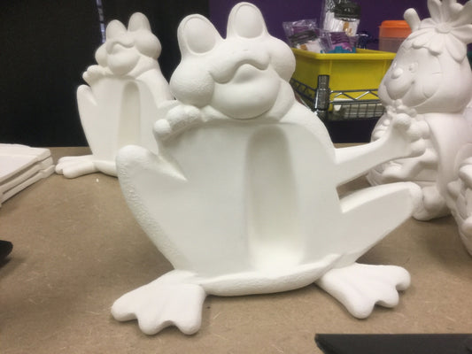 Frog thermometer holder