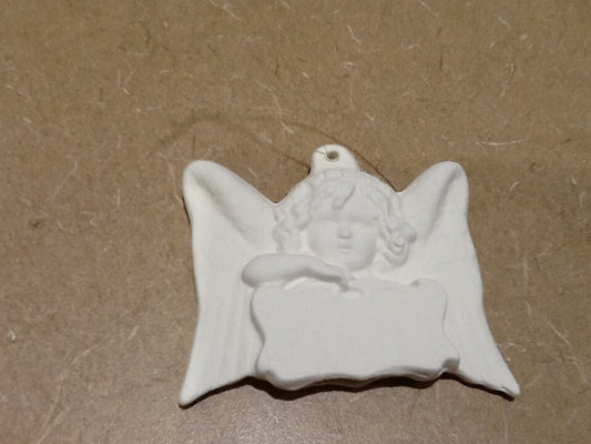 Angel W/ Sign Ornament 2/$20