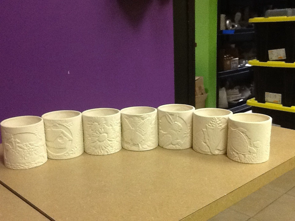 Assorted Carved Candle holders