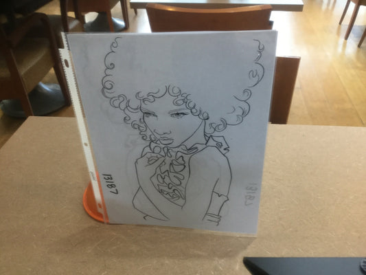 AA Woman with curly afro