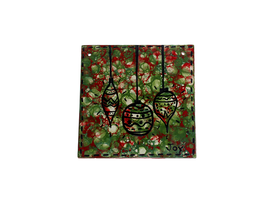 8" Square Plaque w hanging holes