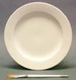 D-Rimmed Dinner Plate 9 3/4" *D"