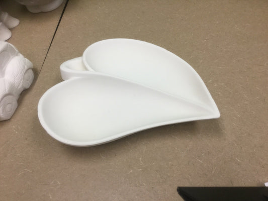 Ex large heart leaf dish