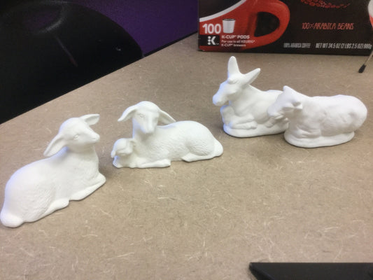 Assorted nativity scene animals small