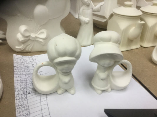 Boy and girl napkin holders