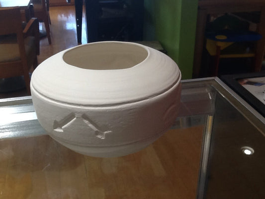 Engraved Indian bowl