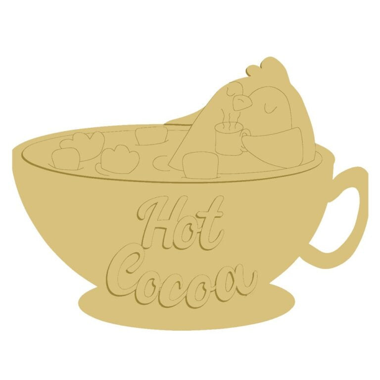 3D Coffee Cup Design By Lines Cutout Style 1 Art 4
