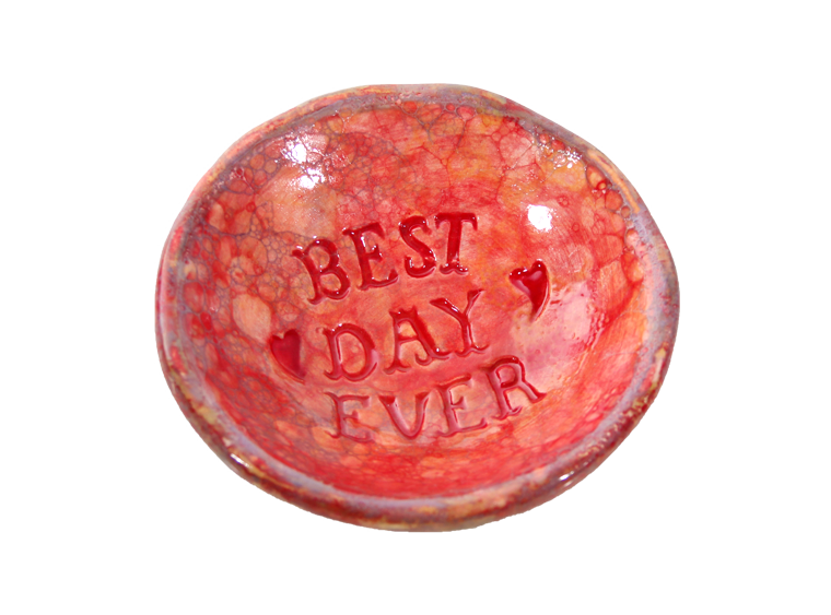 Best Day Ever Dish (acrylic paints only)