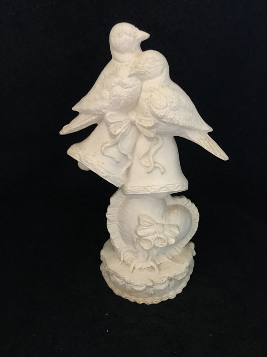 Dove Bell Heart Statue