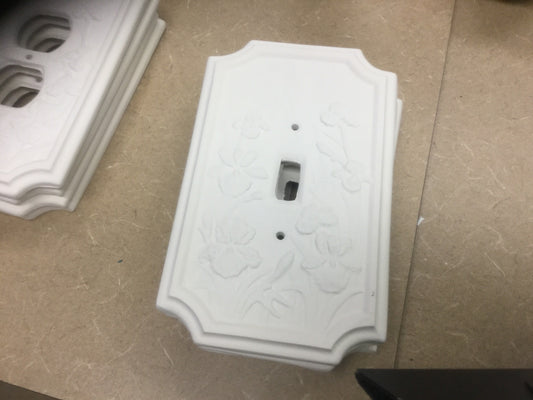 Decorative flower light switch cover