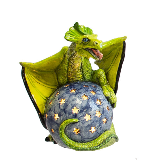 Dragon Globe Light-up Size:	9.5H x 8.5W