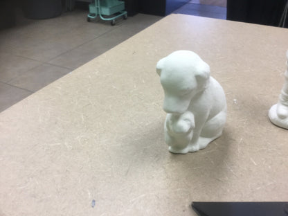 Dog with puppy