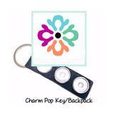 Back Pack Leather ring with 3 pops (Assorted Colors)
