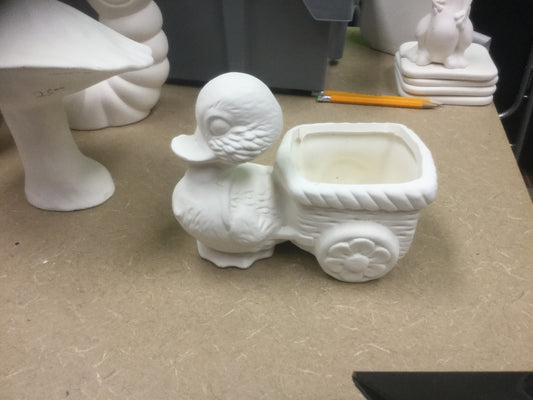 Duck pulling cart
