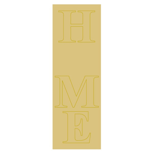HOME Doorhanger (includes 1  inche piece)