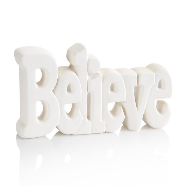Believe Word Plaque