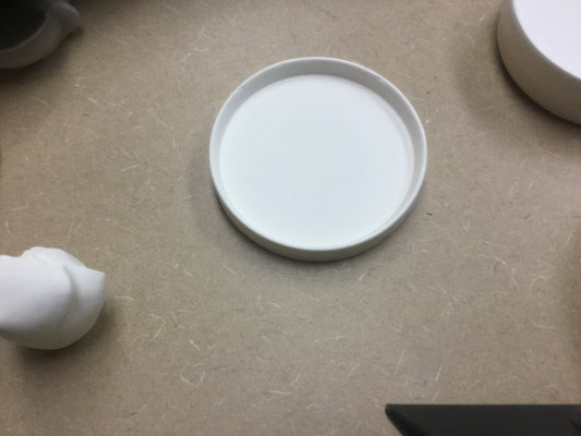Flat Round rimmed candle holders