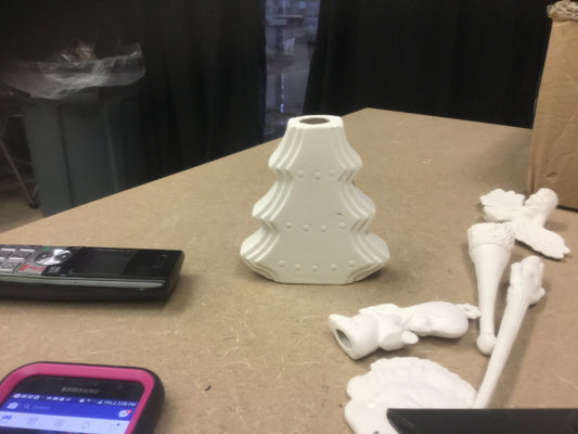 Christmas tree candle holder