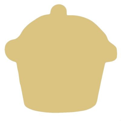 Cupcake 12 inch mdf wood