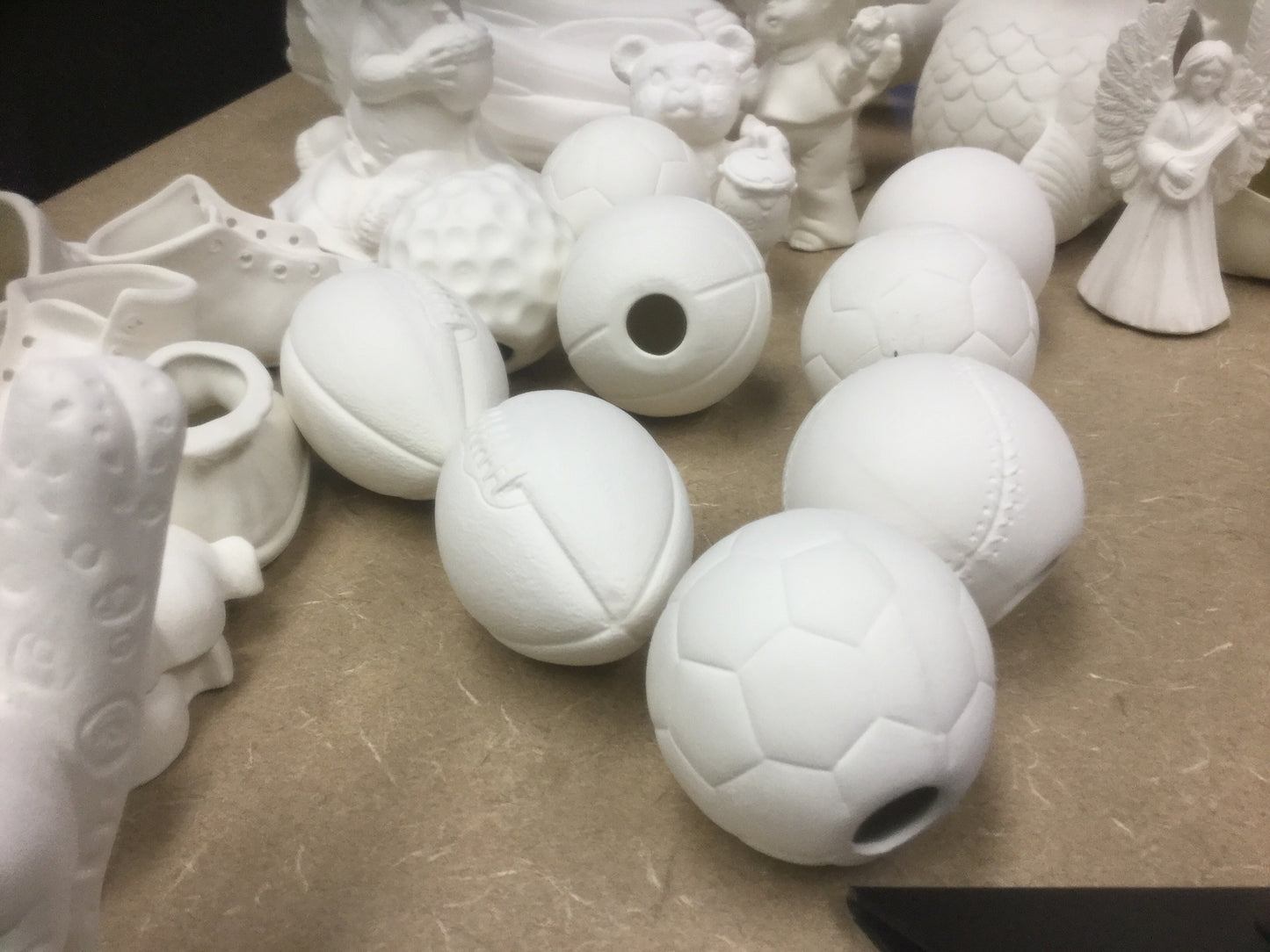 Assorted sports balls