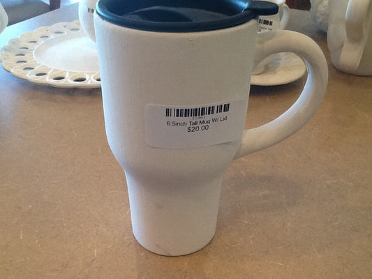 6.5inch Tall Mug W/ Lid