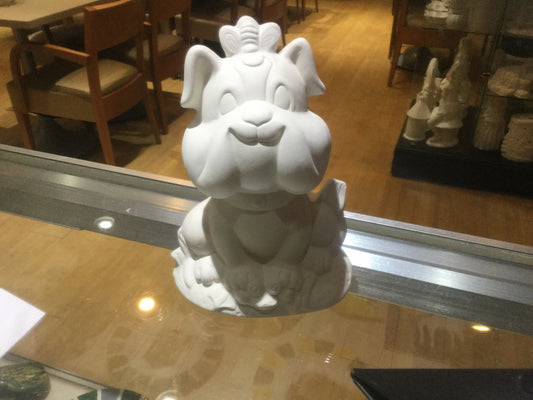 Bulldog with frog