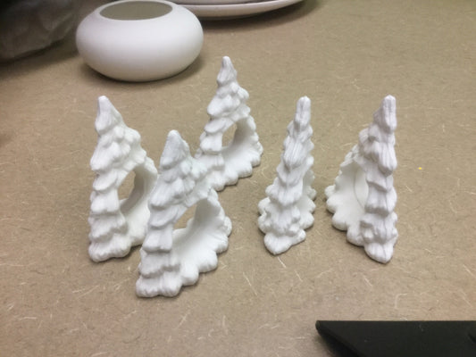 Flat tree napkin holder