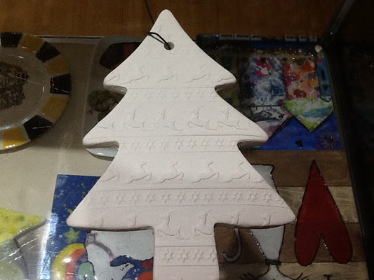 Christmas Tree Ornament Reindeer Pattern Set 2/$25
