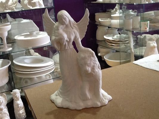 Angel with Lion and Lamb