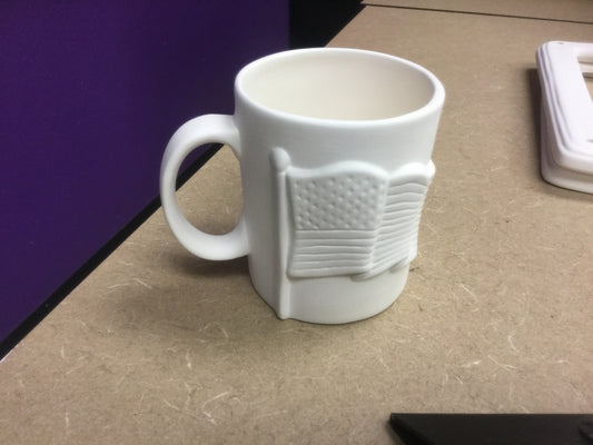 American flag mug