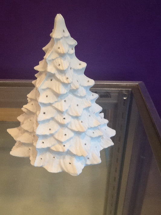6in Fir Christmas Tree w Light holes