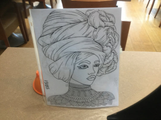 AA Woman w Headwrap